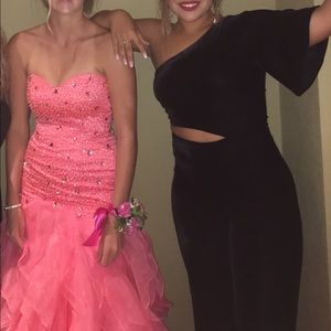 Black revolve lovers+friends jumpsuit